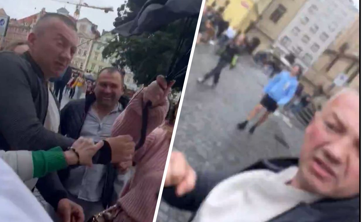 Ukrainian volunteers attacked by aggressive Putin supporters in Prague