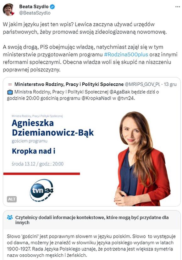 Beata Szydło kontra sjp.pl