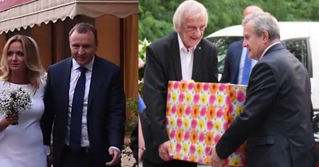 Dumny Kurski wznosi toast za swoje nowe małżeństwo (WIDEO)