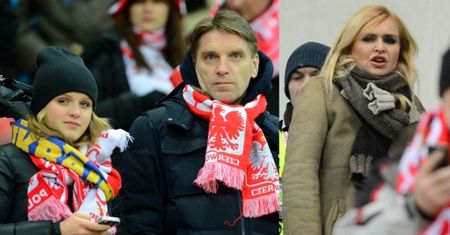 Lis z córką i Olejnik na meczu Polska-Ukraina! (ZDJĘCIA)