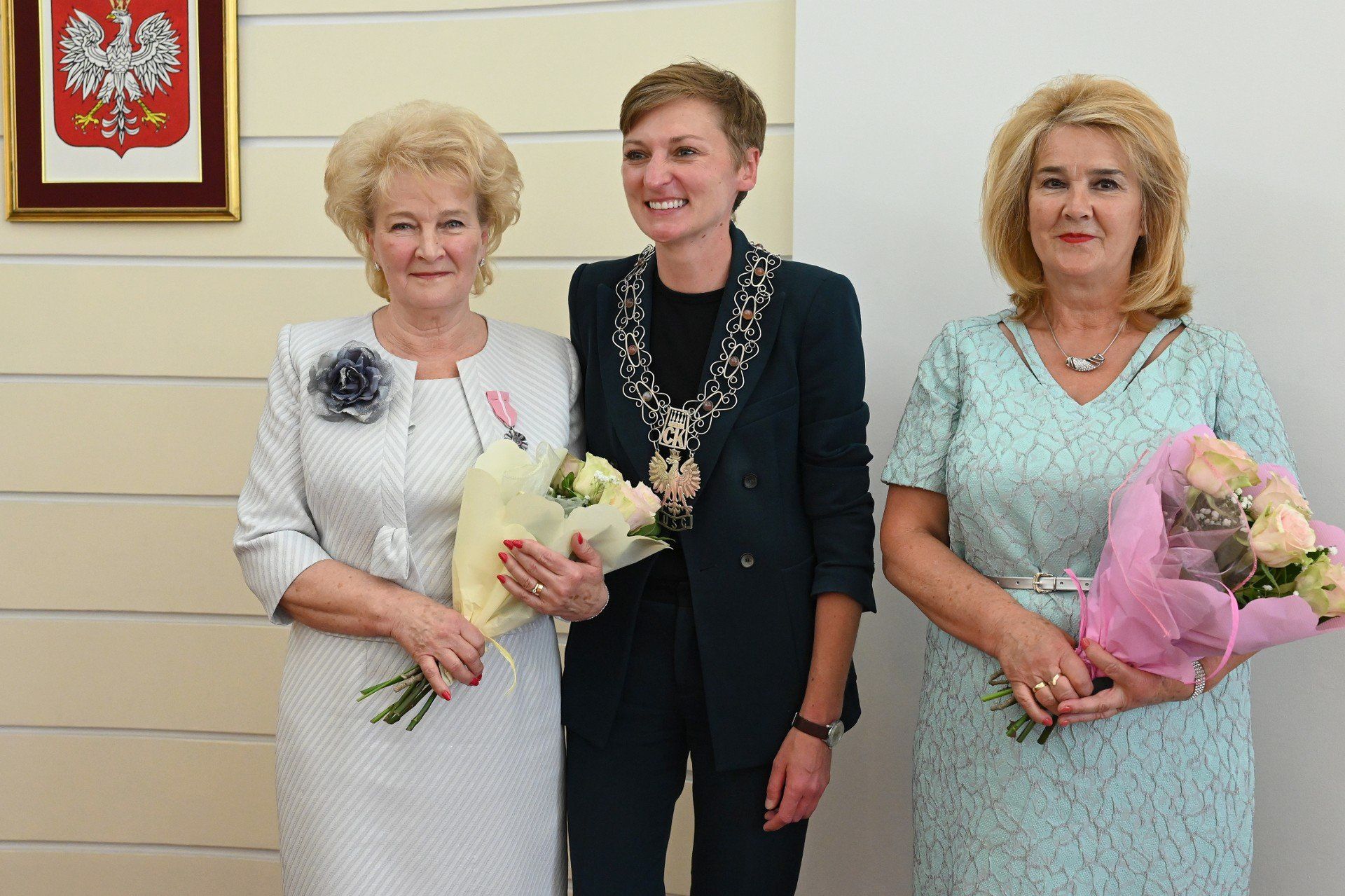 Jubileusz Złotych Godów świętowali Anna i Stanisław Bilscy. Pan Stanisław ze względów zdrowotnych nie mógł być osobiście, dlatego pani Annie towarzyszyła siostra.