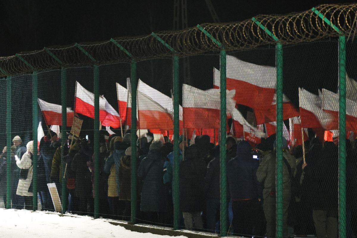 Protesty pod ZK w Przytułach Starych