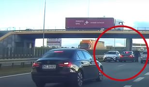Jechał pod prąd na autostradzie A1. W akcji policjanci w bmw