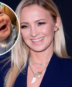 Kurdej-Szatan rozśmiesza synka. Rozkoszny widok