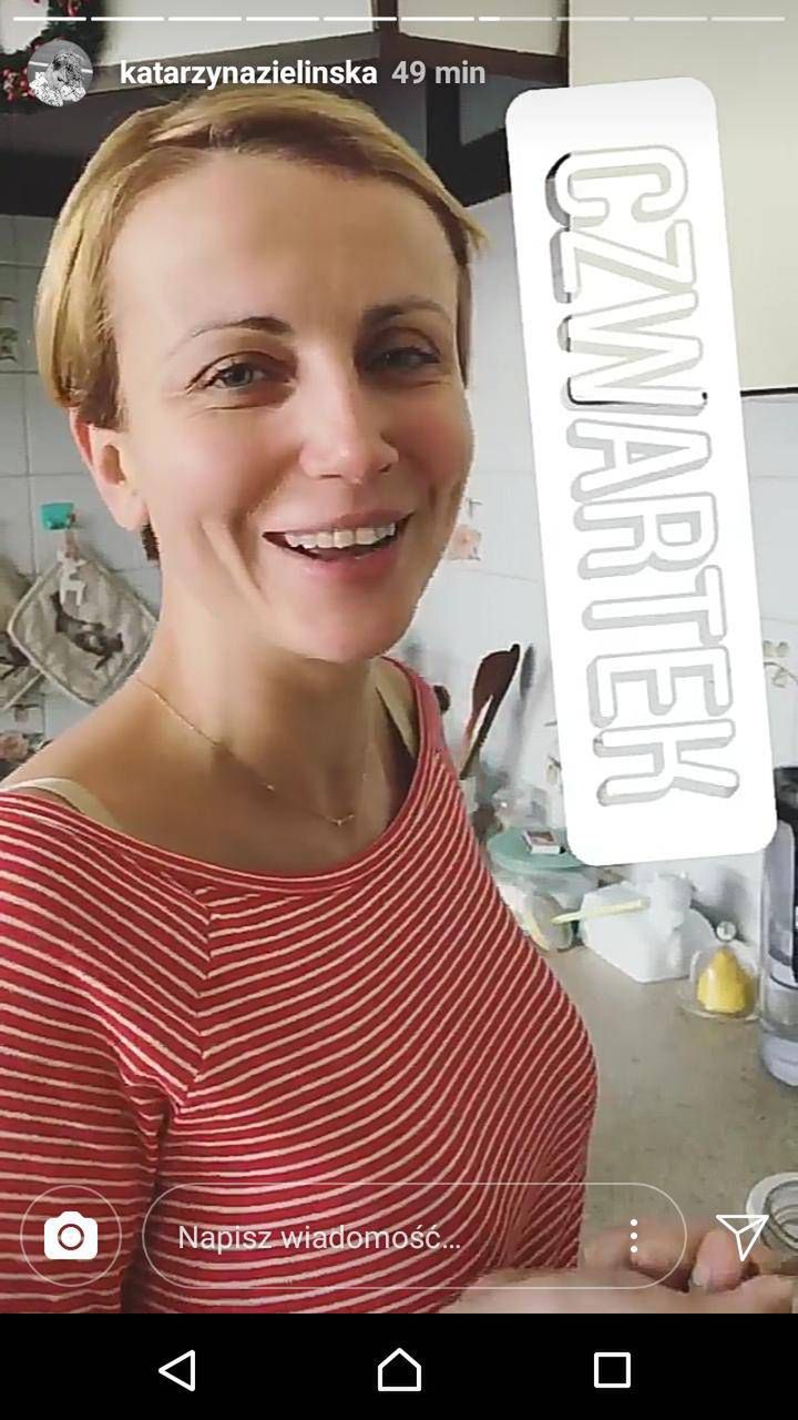 Katarzyna Zielińska bez makijażu