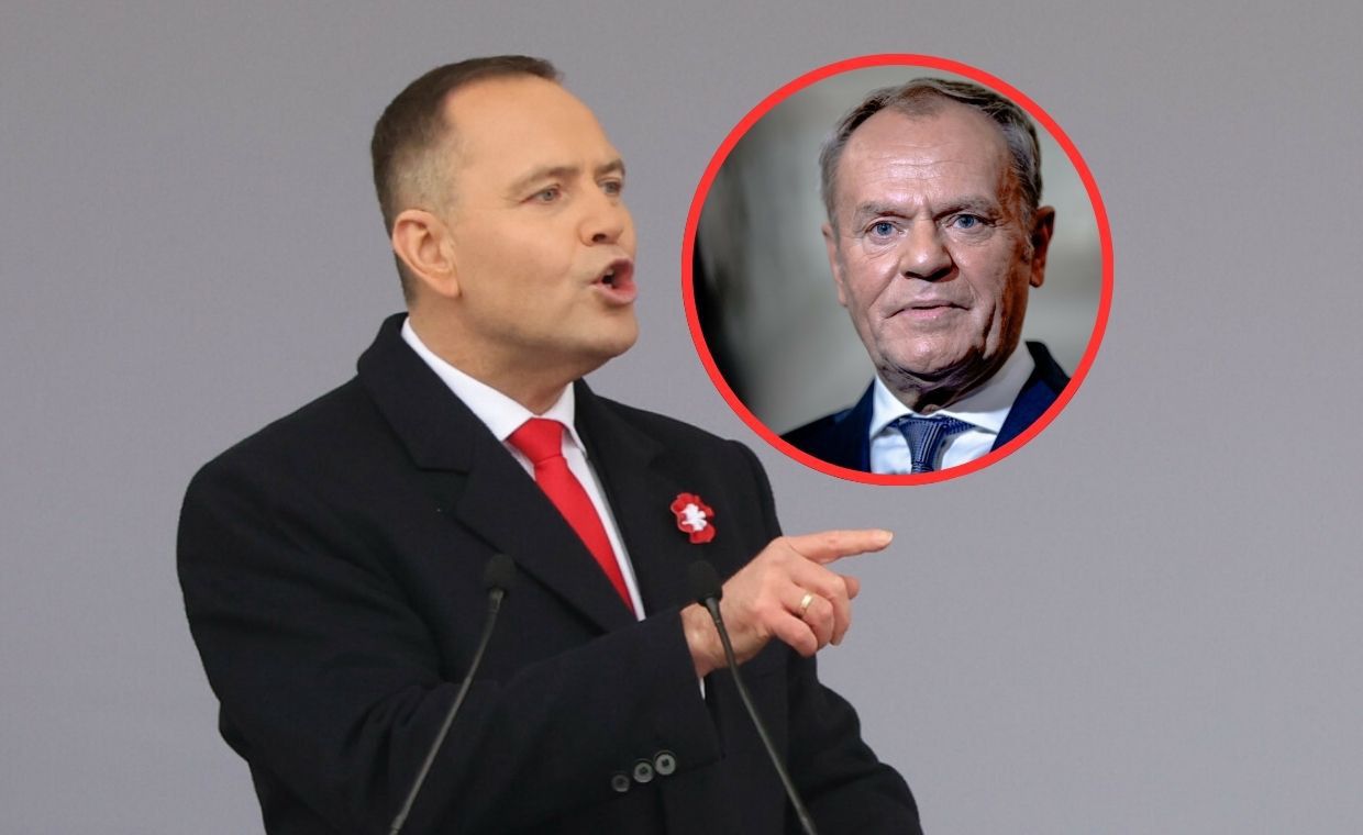 Nawrocki wprost o Tusku. Wszystko wyemitowała prawicowa stacja