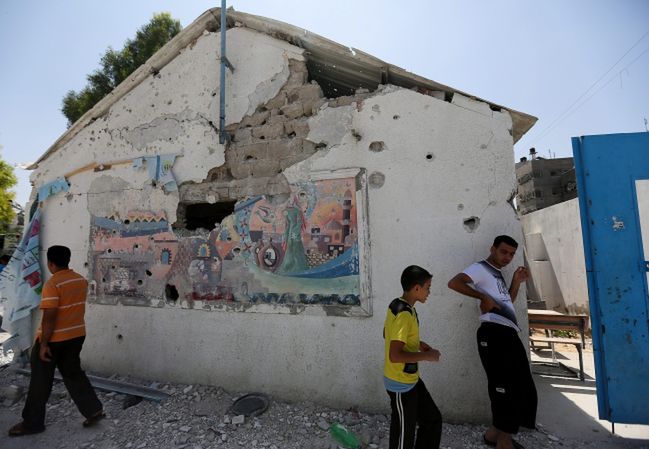 Wojna w Strefie Gazy. Ostrzał szkoły ONZ