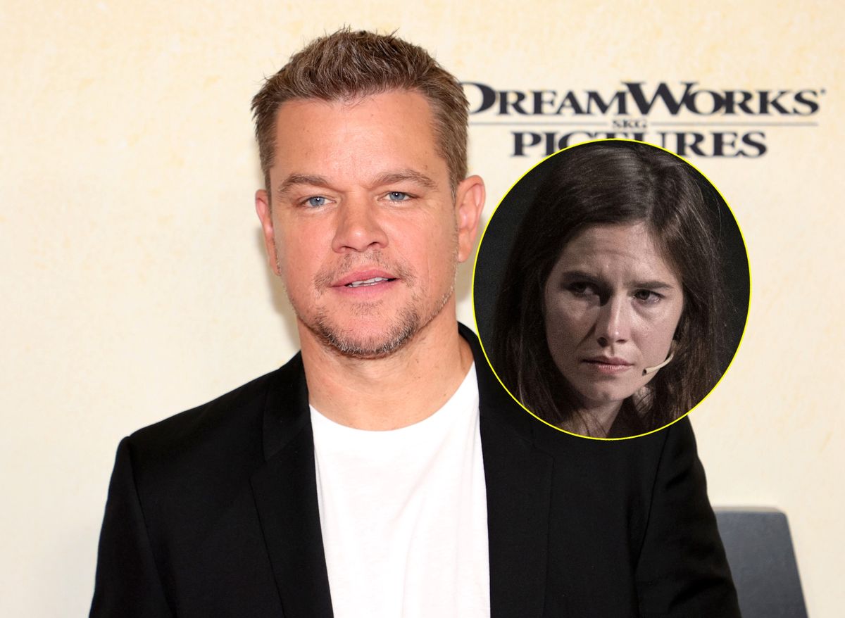Matt Damon żeruje na tragedii Amandy Knox?