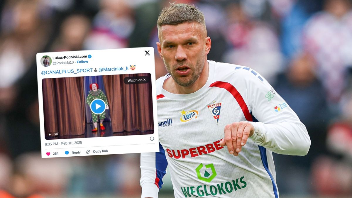 Getty Images / X / Lukas Podolski zareagował na słowa Adama Lyczmańskiego.