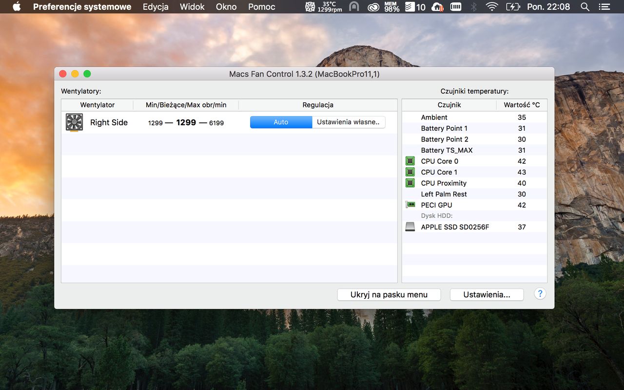 Macs Fan Control kompatybilny z OS X El Capitan