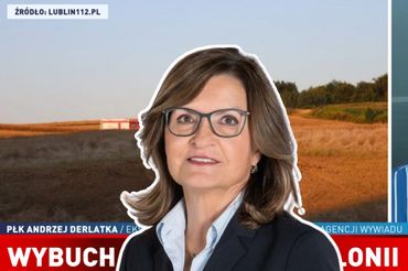Marzena Paczuska na tle relacji TVP Info nt. rosyjskiego pocisku