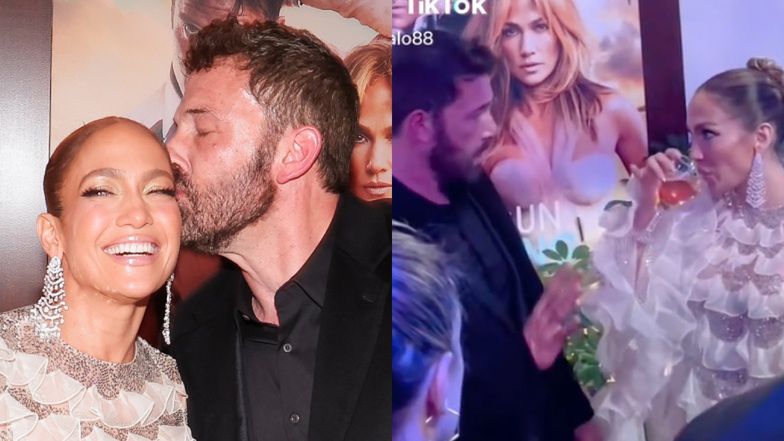 Jennifer Lopez i Ben Affleck przyłapani na "kłótni" o picie alkoholu. Nagranie z eventu PODBIJA sieć: "Jen, nic nie piłem" (WIDEO)