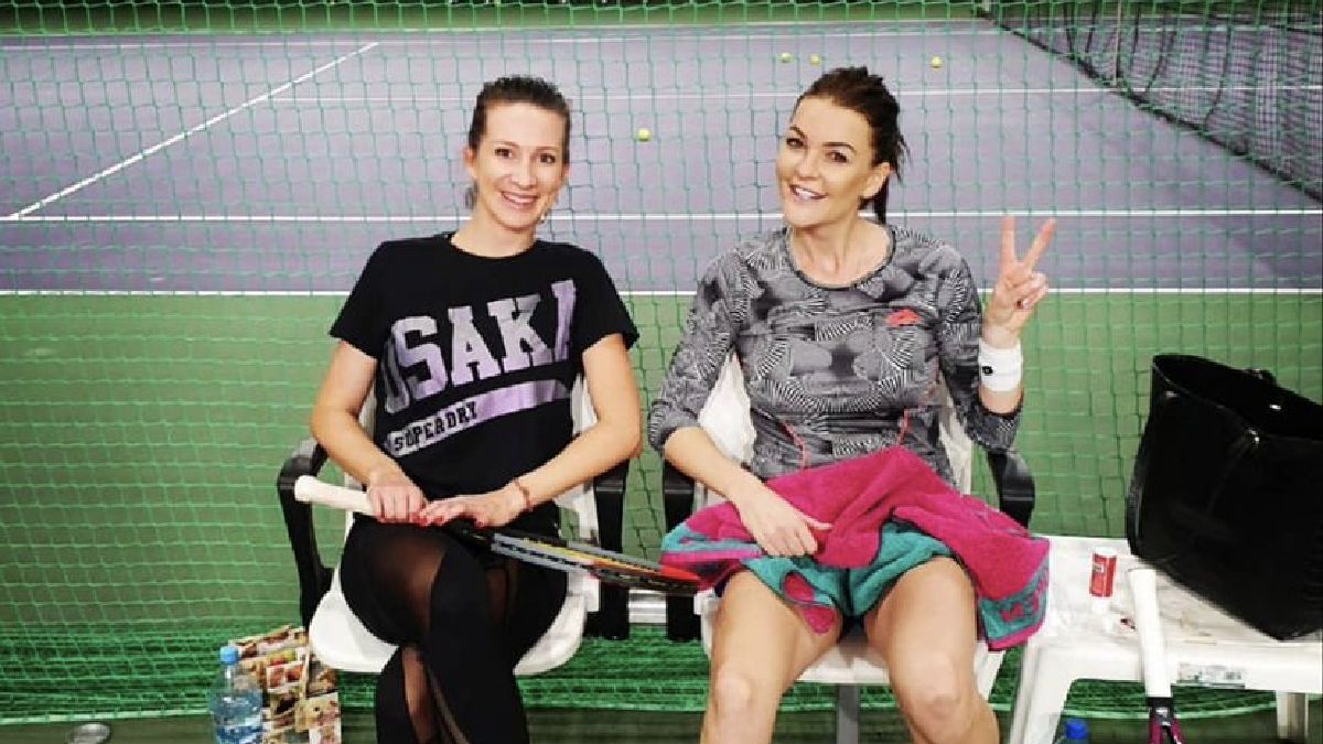 Marta Domachowska i Agnieszka Radwańska
