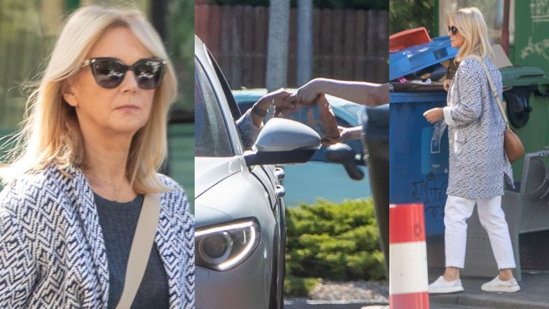 Grażyna Torbicka odbiera jedzenie z McDonald's