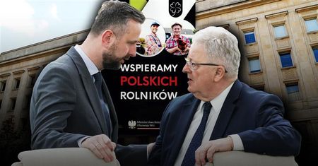 Koniczyna na ulotce dla rolników. Według ministerstwa to "symbol szczęścia", a nie promocja PSL