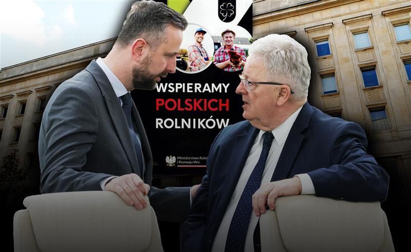 Koniczyna na ulotce dla rolników. Według ministerstwa to "symbol szczęścia", a nie promocja PSL
