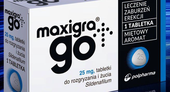 MaxigraGo na zaburzenia erekcji z identyfikacją od Czteryczwarte Brand Design