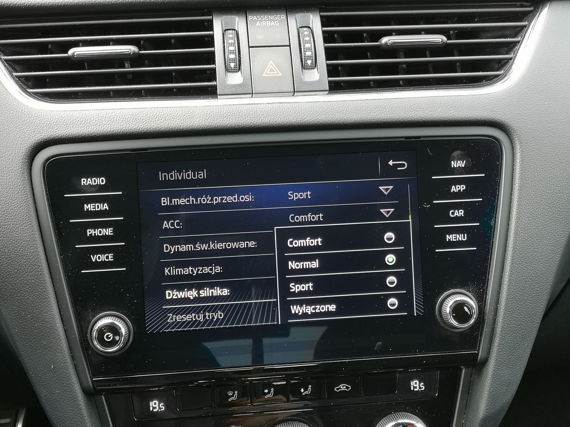 Skoda Octavia RS: audio Canton, zmienne tryby jazdy i system Amundsen 14
