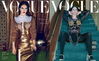 Przejęta Lana Del Rey promuje tomik poezji na okładce "Vogue'a"