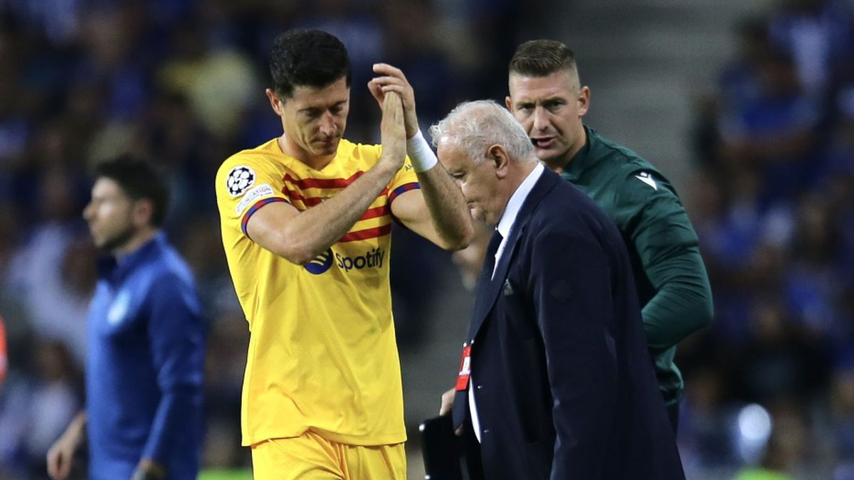 PAP/EPA / EPA/MANUEL FERNANDO ARAUJO / Na zdjęciu: Robert Lewandowski