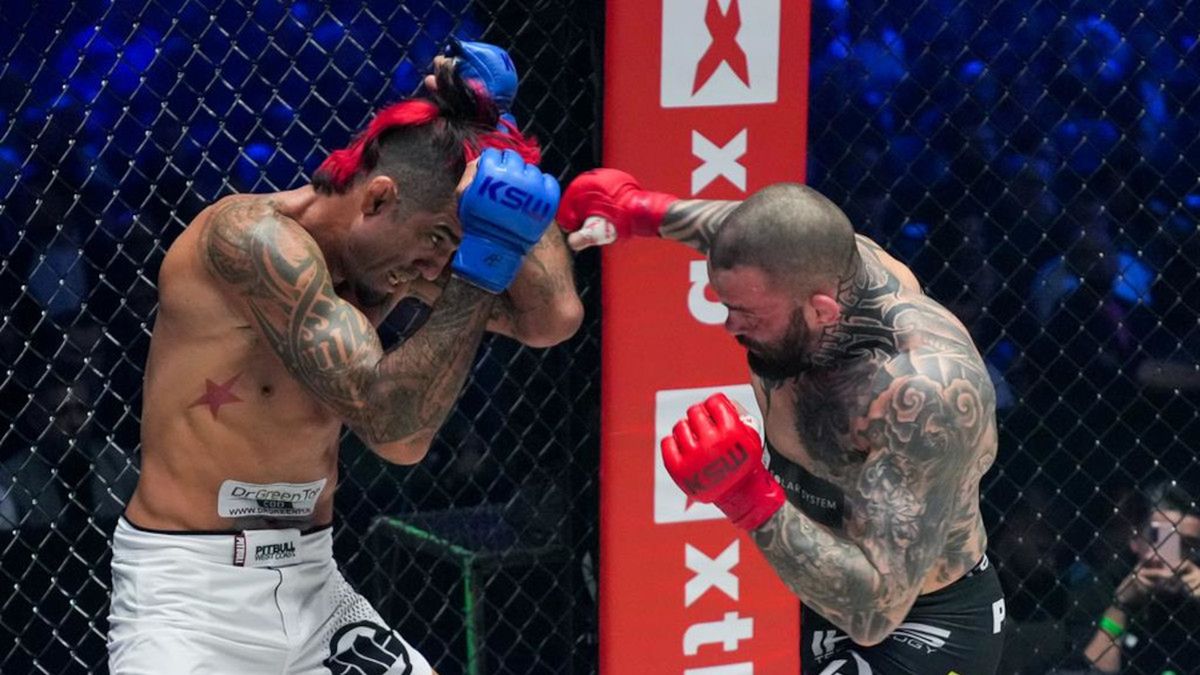 Materiały prasowe / KSW / Na zdjęciu: walka Michał Materla - Kendall Grove