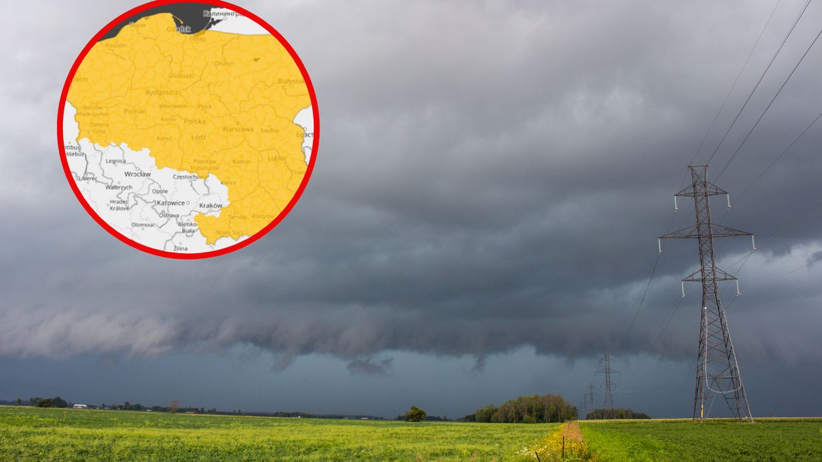 W poniedziałek czekają nas kolejne burze
