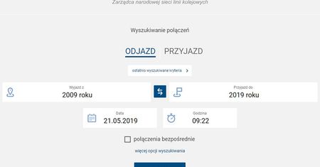Portal Pasażera - nowa wyszukiwarka połączeń PKP
