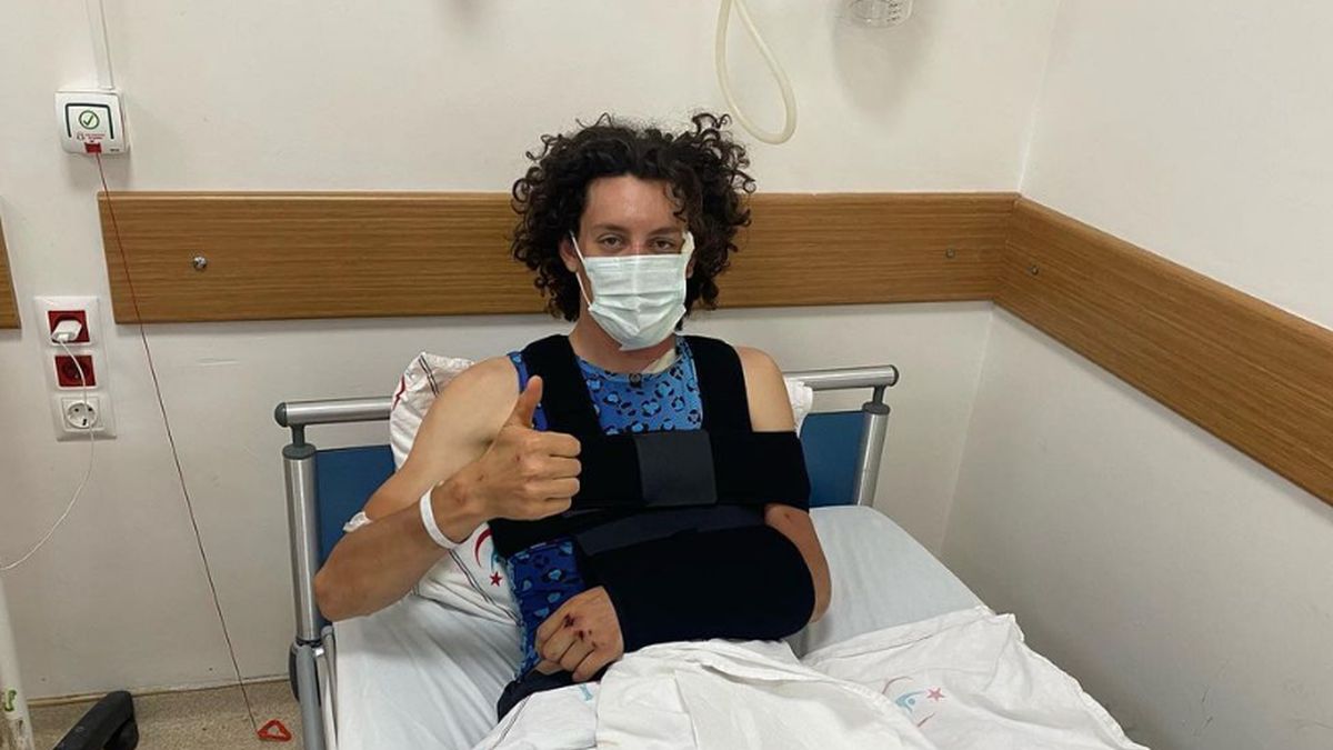 Zdjęcie okładkowe artykułu: Instagram /  / Na zdjęciu: Noah Granigan po wypadku w Tour of Turkey