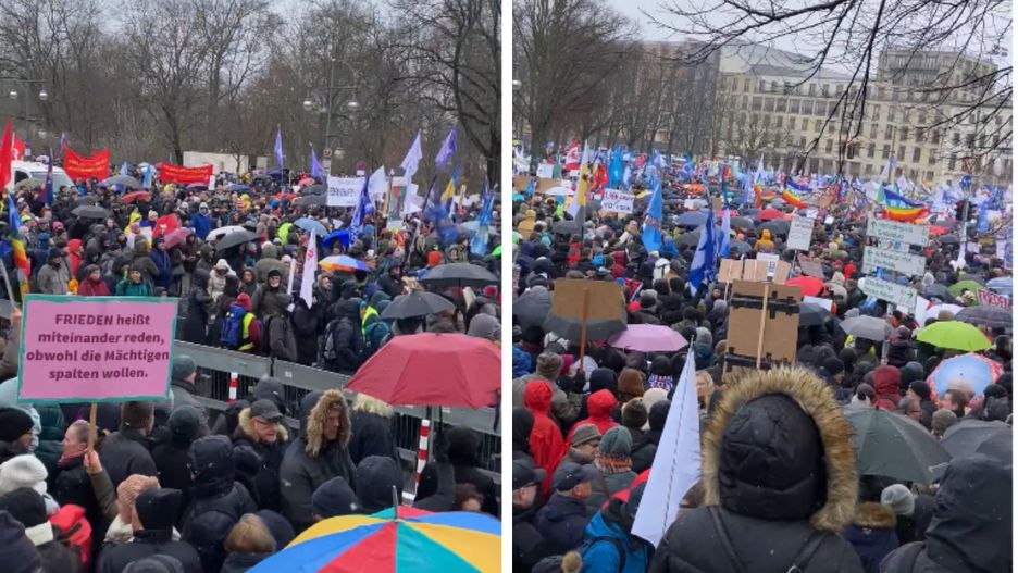 Protest w Berlinie