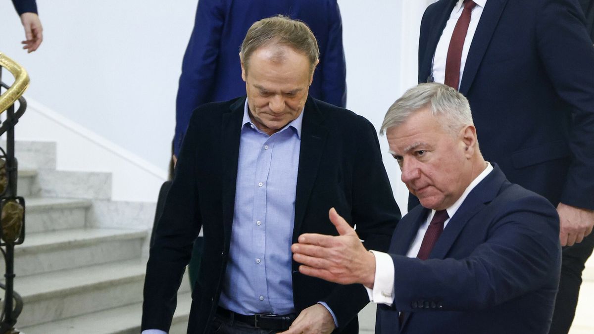 Premier Donald Tusk oraz Paweł Graś