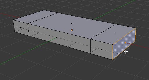 Wyciągnięcie (Extrude) ścianki z drugiej strony