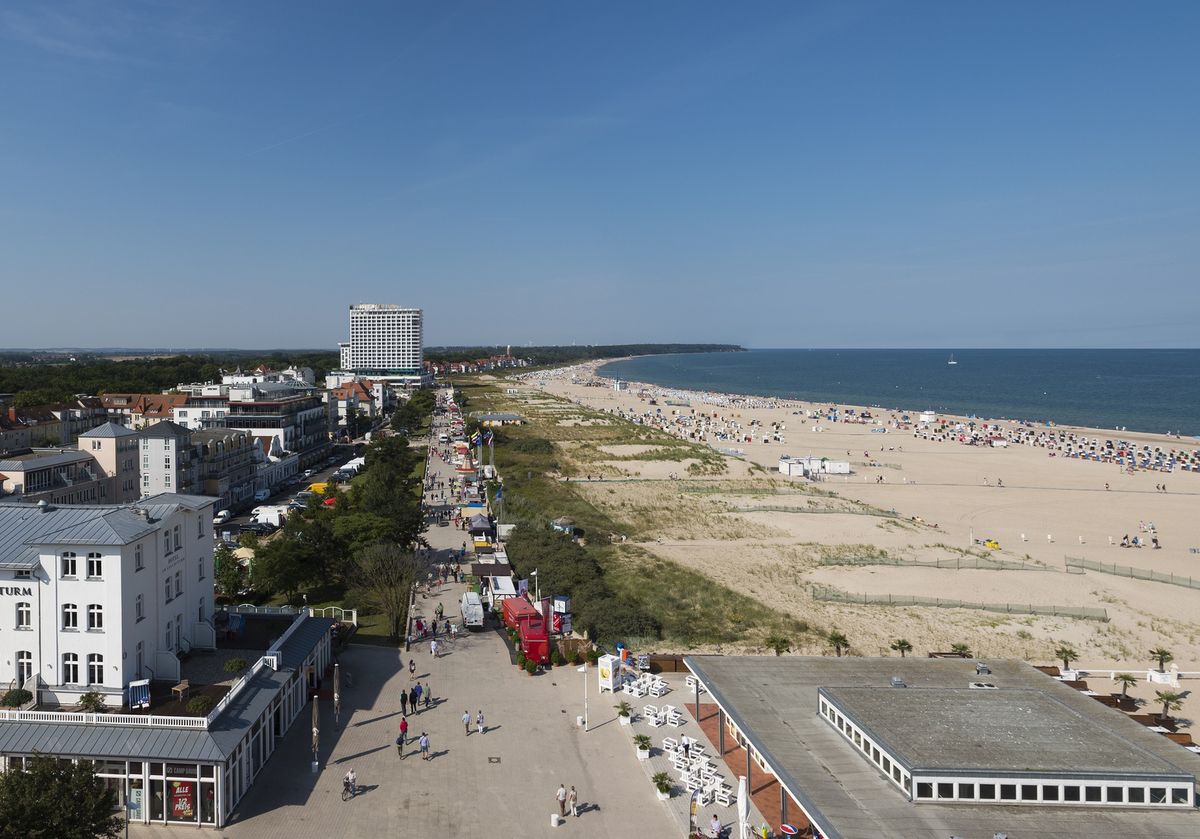 Warnemünde - dzielnica miasta Rostock w Niemczech, w kraju związkowym Meklemburgia-Pomorze Przednie (zdjęcie ilustracyjne)