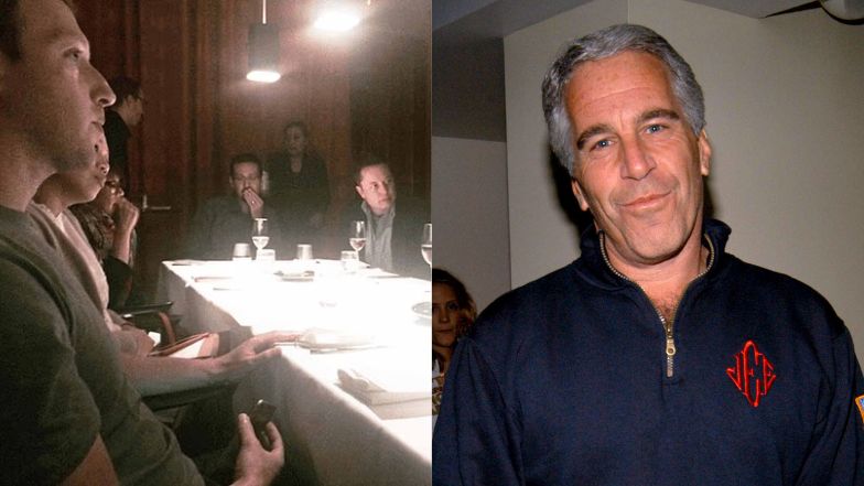 Elon Musk i Mark Zuckerberg na zdjęciu z kolacji u Epsteina