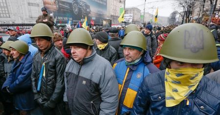Protesty na Ukrainie. Pierwsza, całkowicie nielegalna manifestacja