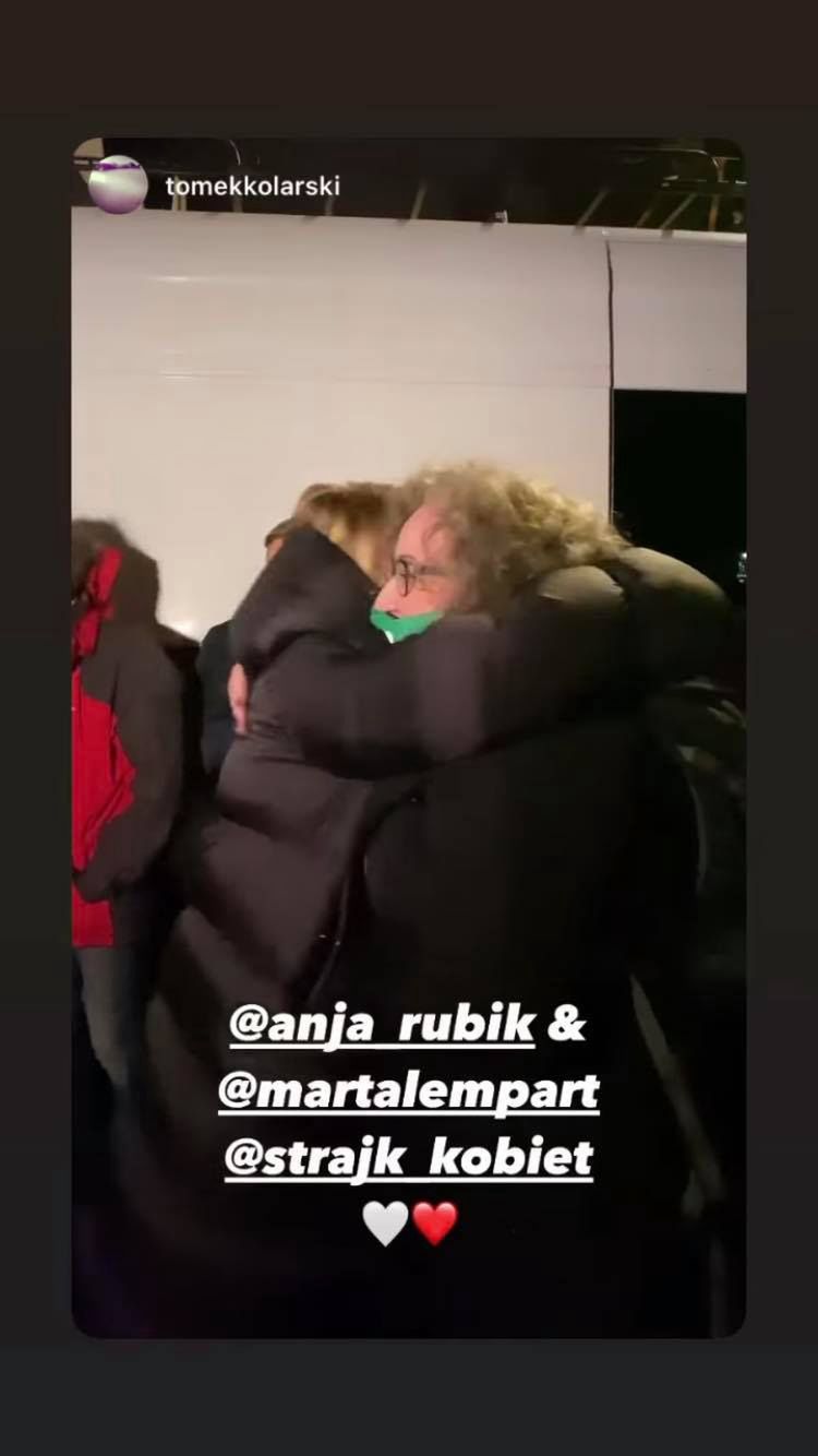 Anja Rubik i Marta Lempart