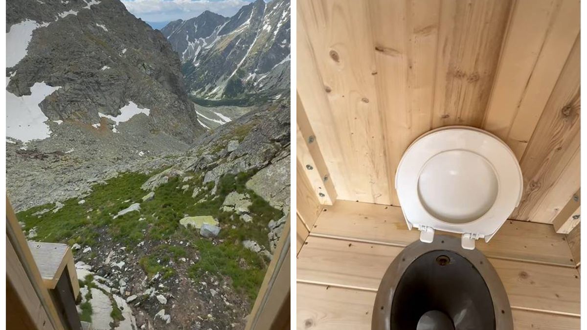 Toaleta z widokiem na Tatry znajduje się tuż obok Schroniska pod Rysami