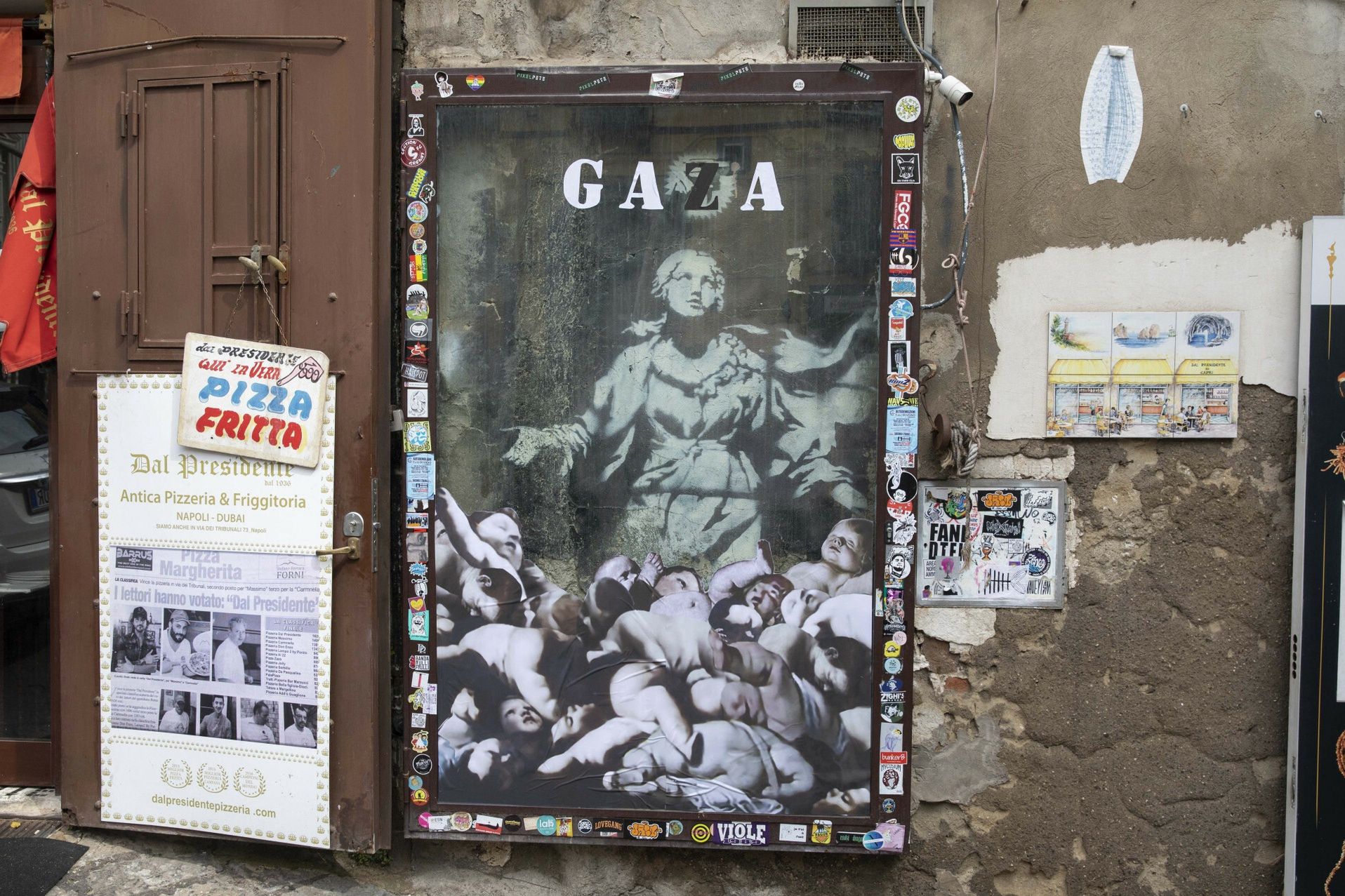 Mural Banksy'ego w Neapolu