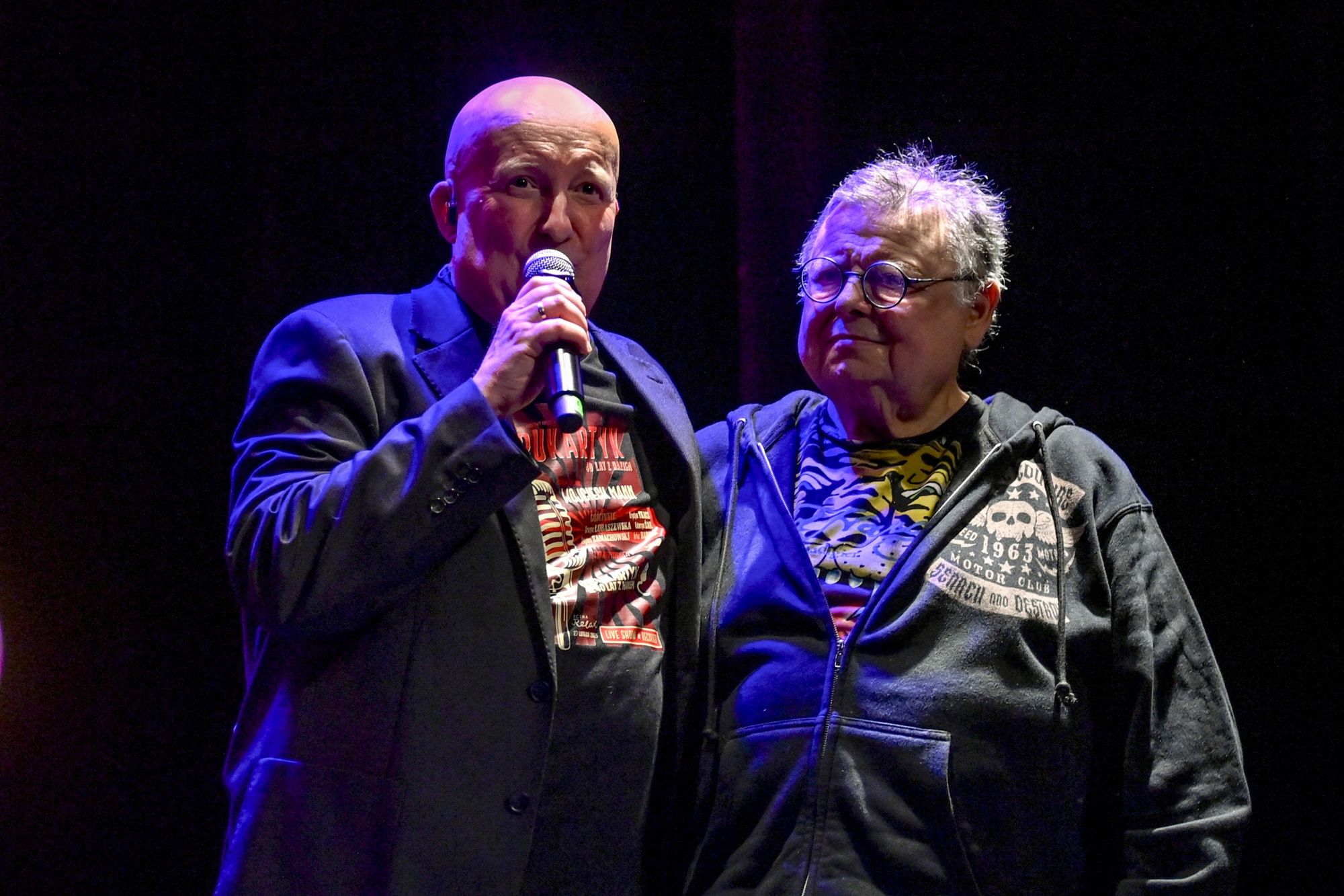 Wojciech Mann na jubileuszu Piotra Bukartyka