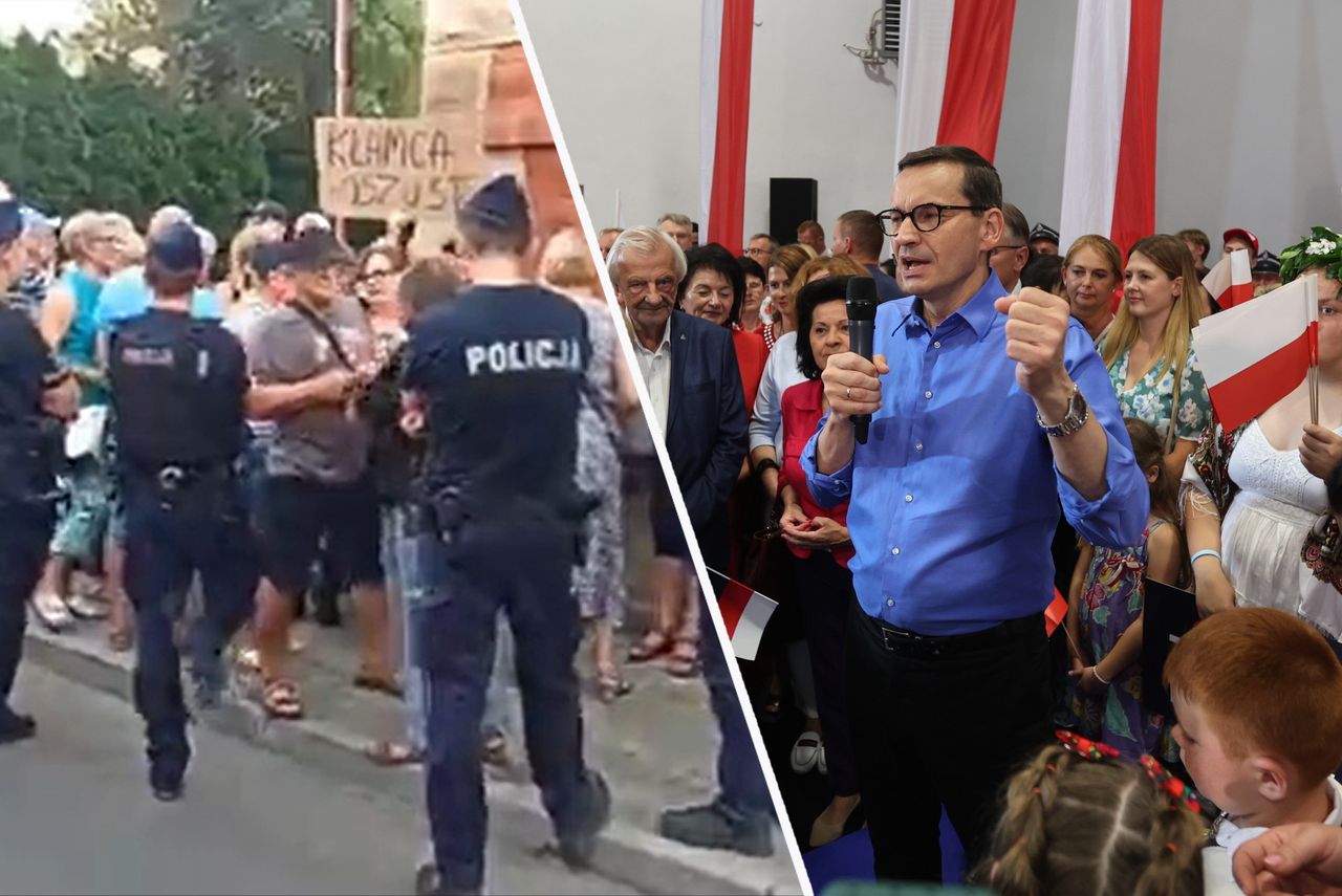 Morawiecki wygwizdany w Gorlicach. "Będziesz siedział"