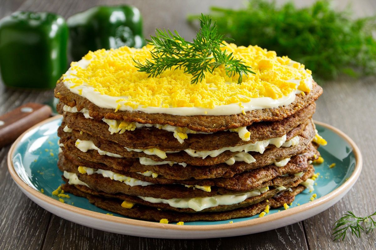 Sąsiadka poczęstowała mnie naleśnikami wątróbkowymi. Od razu poprosiłem o przepis