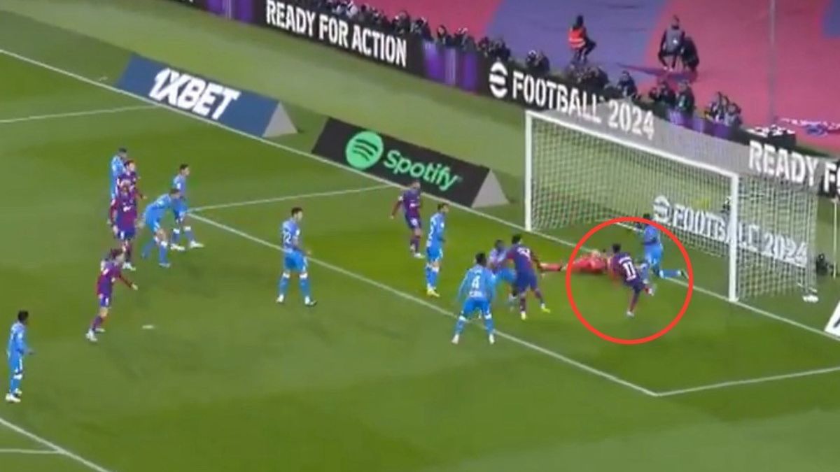 Twitter / Na zdjęciu: Raphinha dał prowadzenie Barcelonie