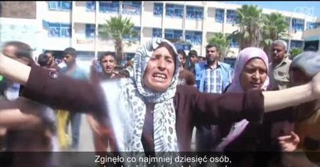 Atak na szkołę ONZ w Rafah