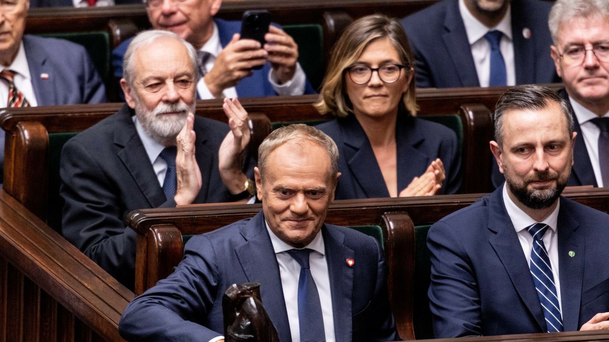 Zaprzysi??enie Prezydenta RP Karola Nawrockiego
06.08.2025 Warszawa Zaprzysiezenie Prezydenta RP Karola Nawrockiego fot. Stach Antkowiak/REPORTER 
N/z: Donald Tusk
Stach Antkowiak/REPORTER