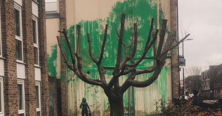 Najnowsze dzieło Banksy'ego. "Nie sądzę, że ktokolwiek to ukradnie"