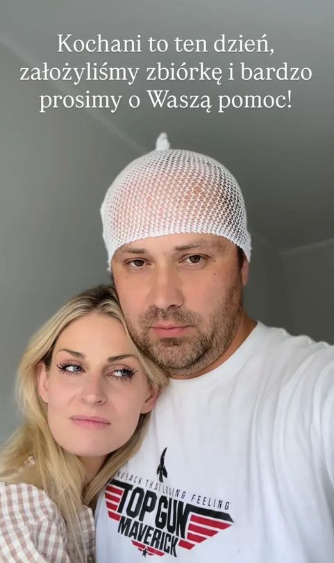 Adrian Szymaniak z żoną