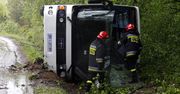 Wypadek autokaru z przedszkolakami