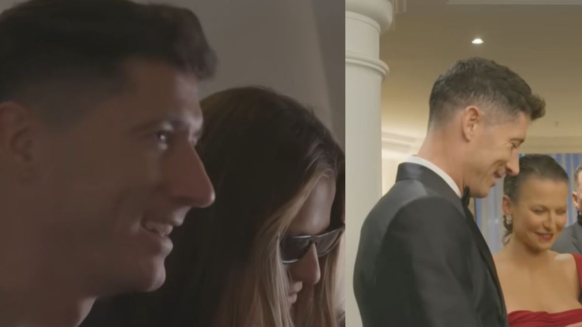 Anna i Robert Lewandowscy w kulisach gali Złotej Piłki
