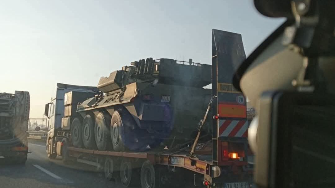 Transport B1 Centauro najprawdopodobniej do Ukrainy.