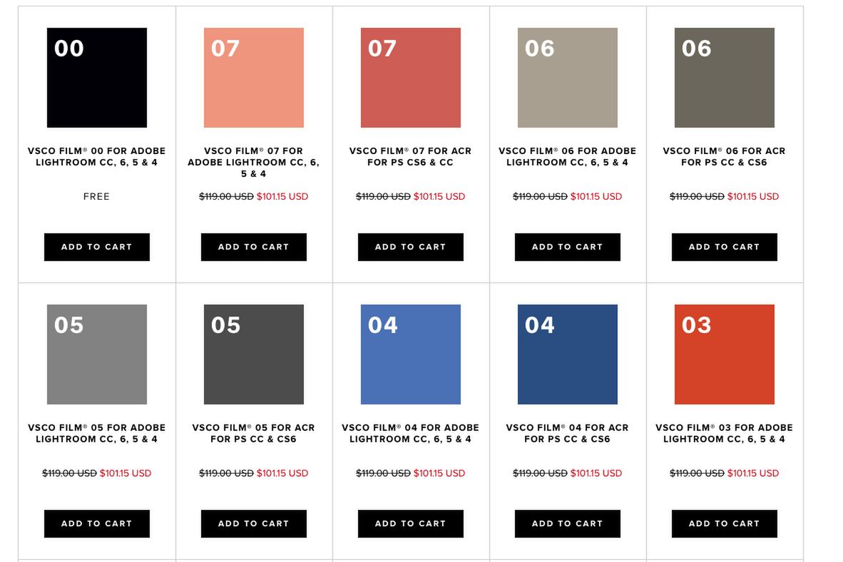 Aktualizacja presetów VSCO i promocja na zakup nowych 2