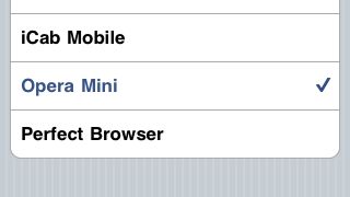 Zmień domyślną przeglądarkę w iPhonie 1